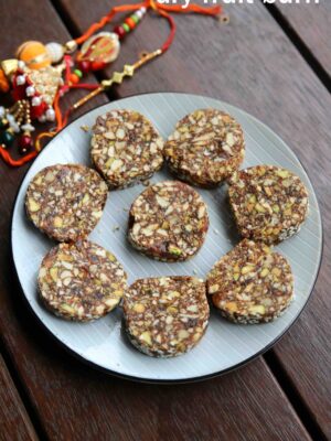 sugar free fry fruit barfi